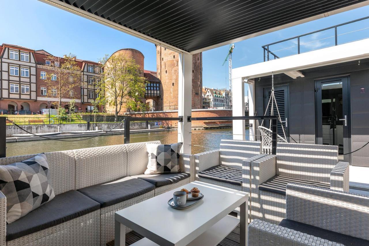 Domy Na Wodzie - La Mare Motlava Houseboats With Sauna By Downtown Apartments Danzig Exterior foto