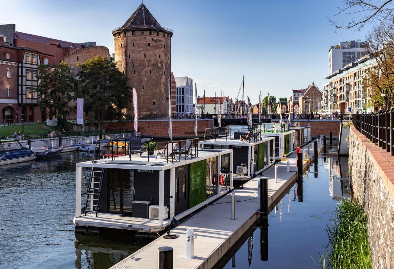 Domy Na Wodzie - La Mare Motlava Houseboats With Sauna By Downtown Apartments Danzig Exterior foto