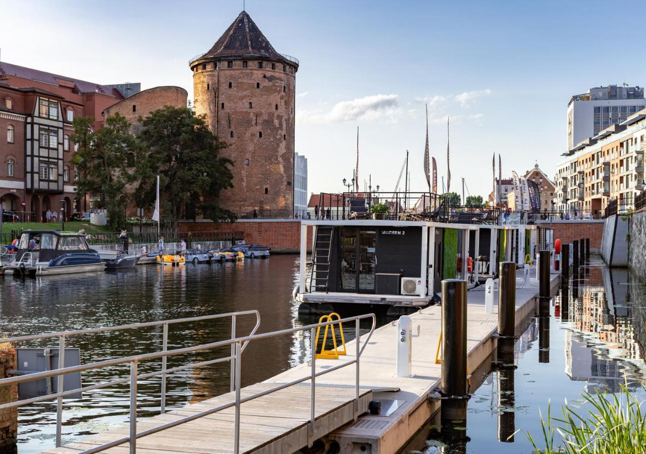 Domy Na Wodzie - La Mare Motlava Houseboats With Sauna By Downtown Apartments Danzig Exterior foto