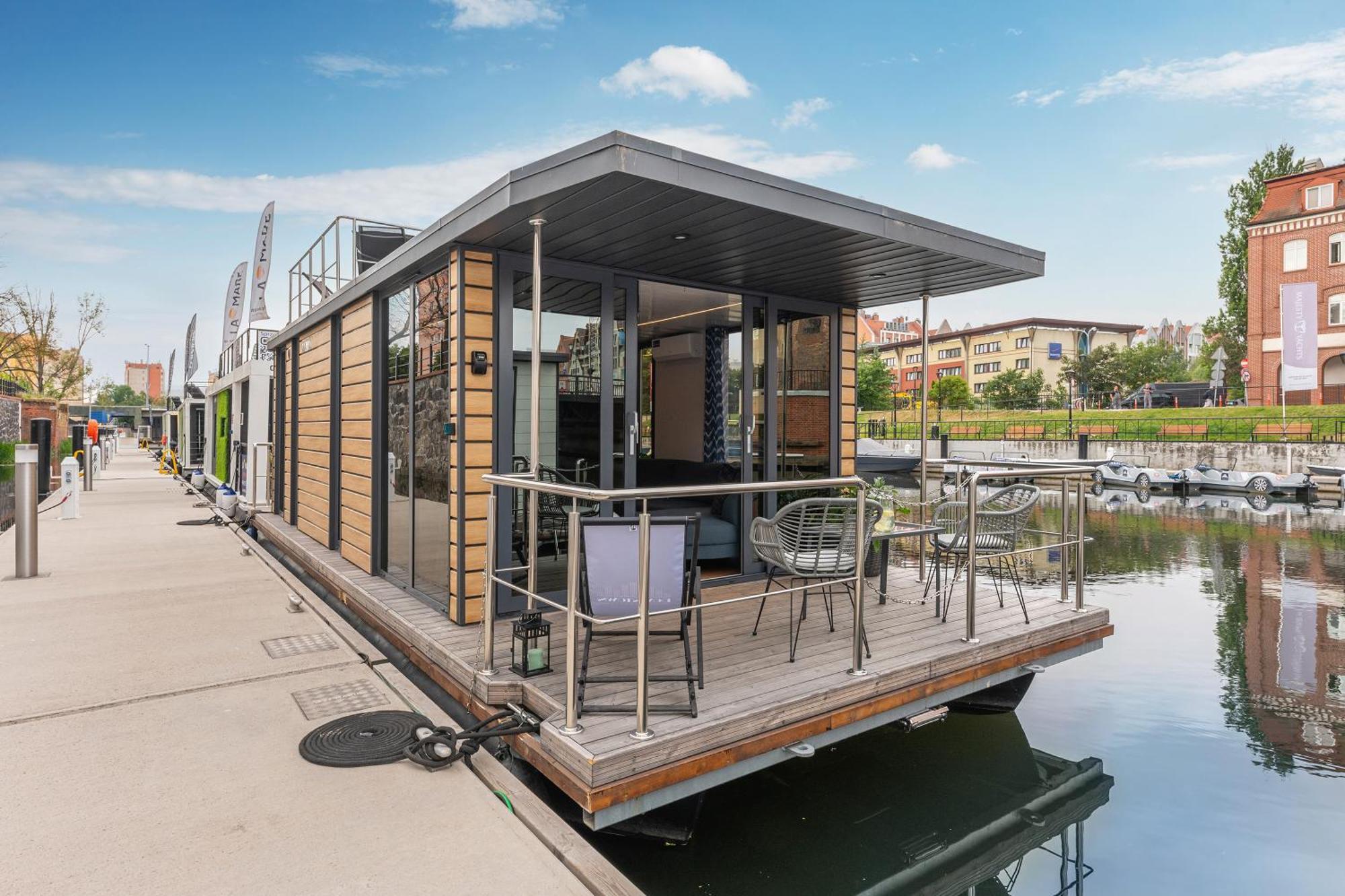 Domy Na Wodzie - La Mare Motlava Houseboats With Sauna By Downtown Apartments Danzig Zimmer foto