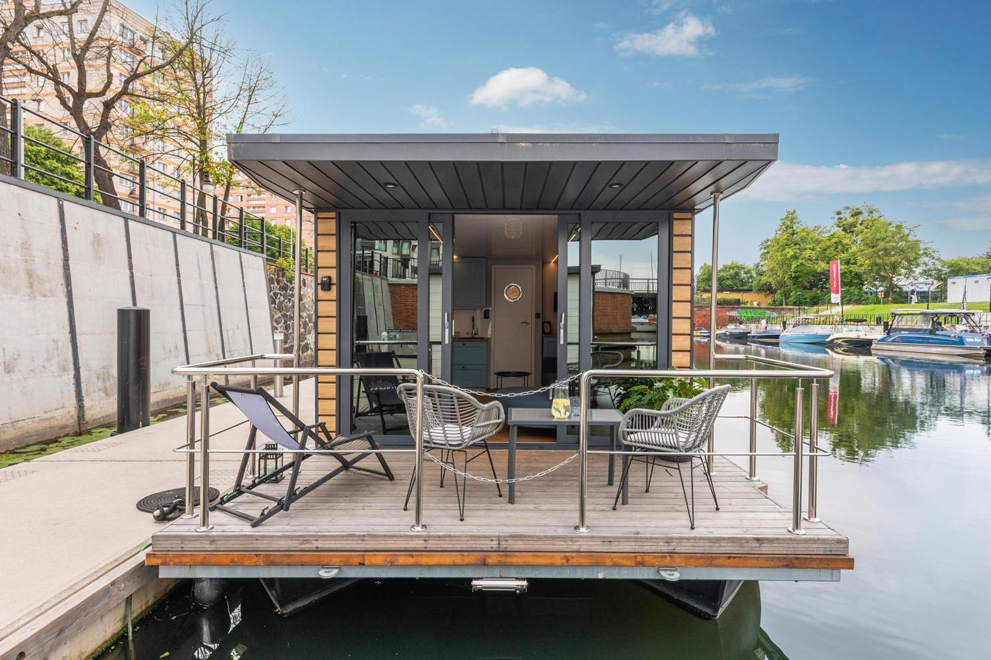 Domy Na Wodzie - La Mare Motlava Houseboats With Sauna By Downtown Apartments Danzig Zimmer foto